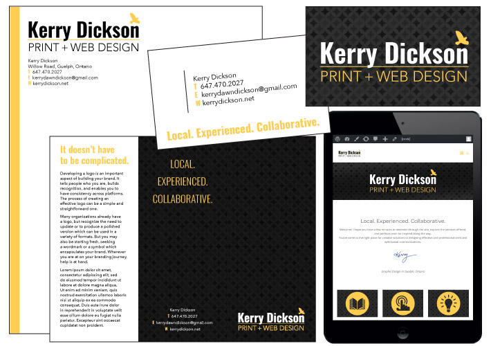 Logo Board for Kerry Dickson